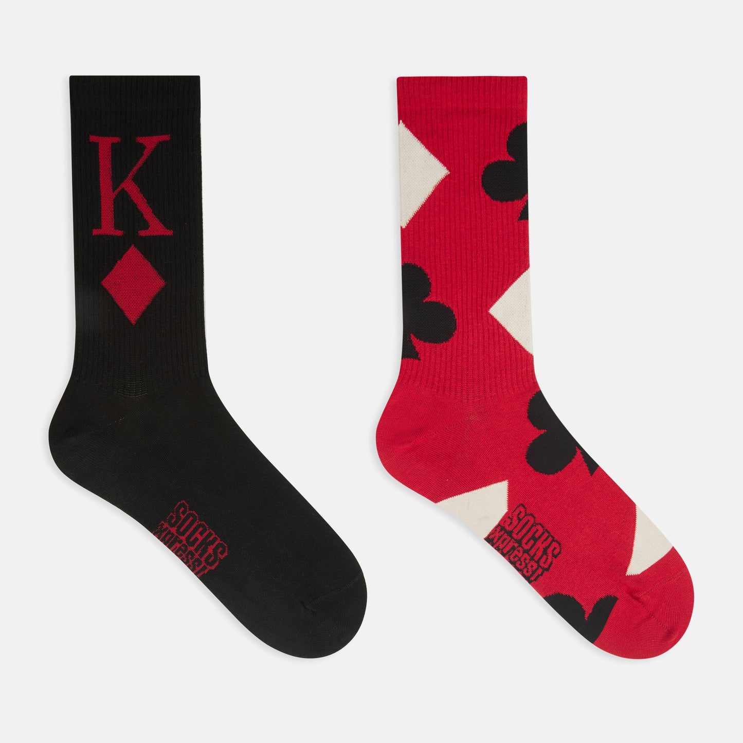Men’s Bicycle Poker Themed Crew Socks