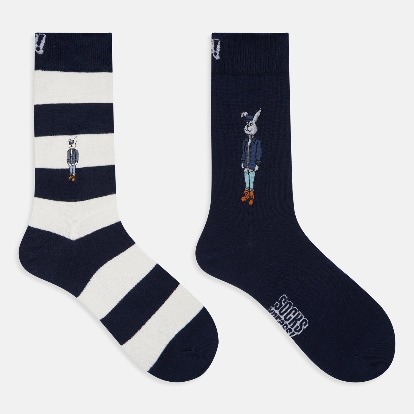 Men's Playboy Bunny Themed Crew Socks