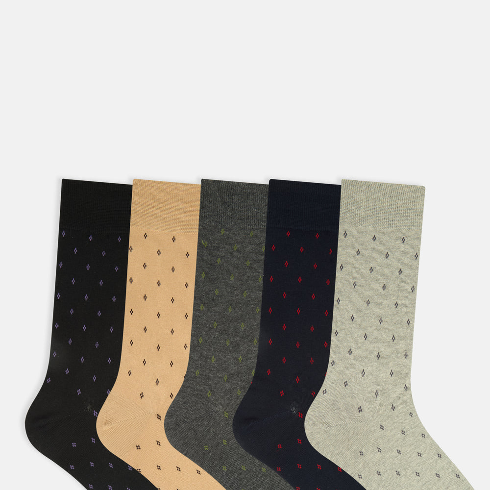 
                      
                        Men’s Patterned Cotton Crew Socks
                      
                    