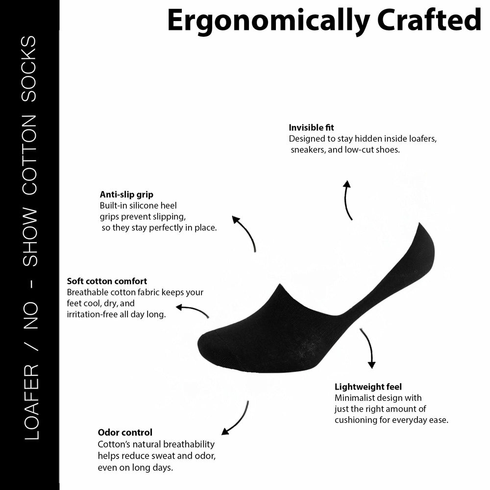 
                      
                        Men’s Loafer No-Show Everyday Seamless Socks
                      
                    
