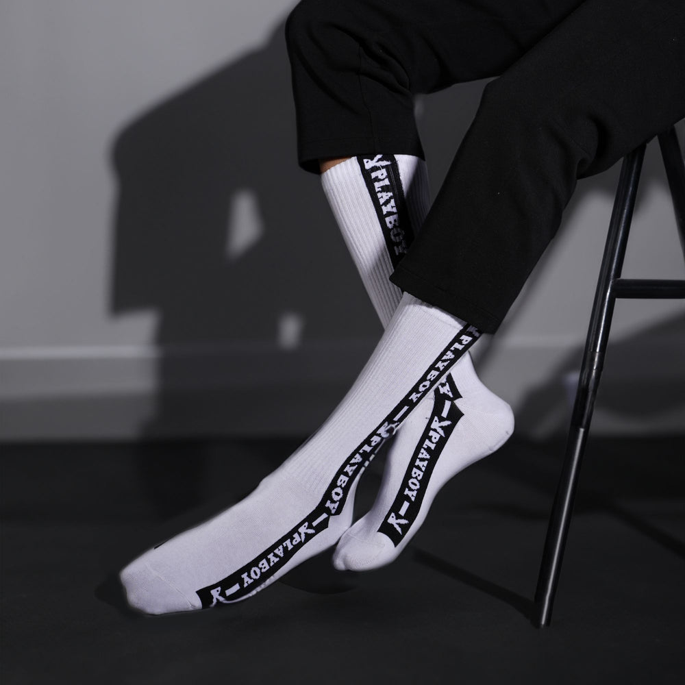 
                      
                        Men’s Playboy Themed Crew Socks
                      
                    