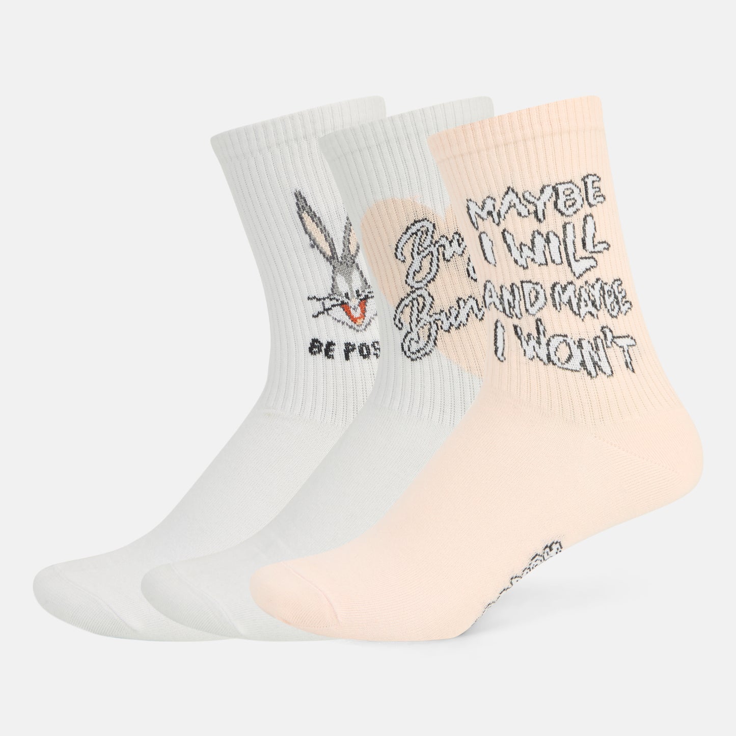 Women’s Looney Tunes Cartoon High Ankle Socks