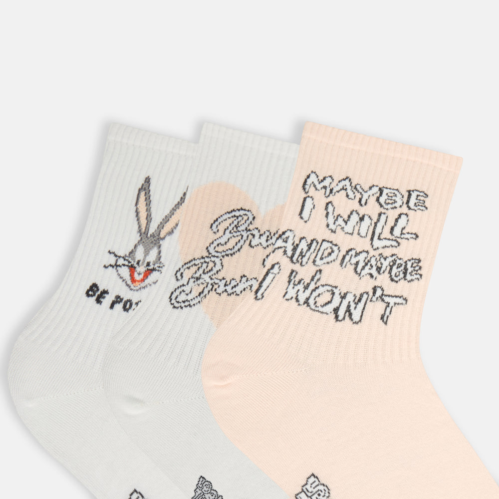 
                      
                        Women’s Looney Tunes Cartoon High Ankle Socks
                      
                    