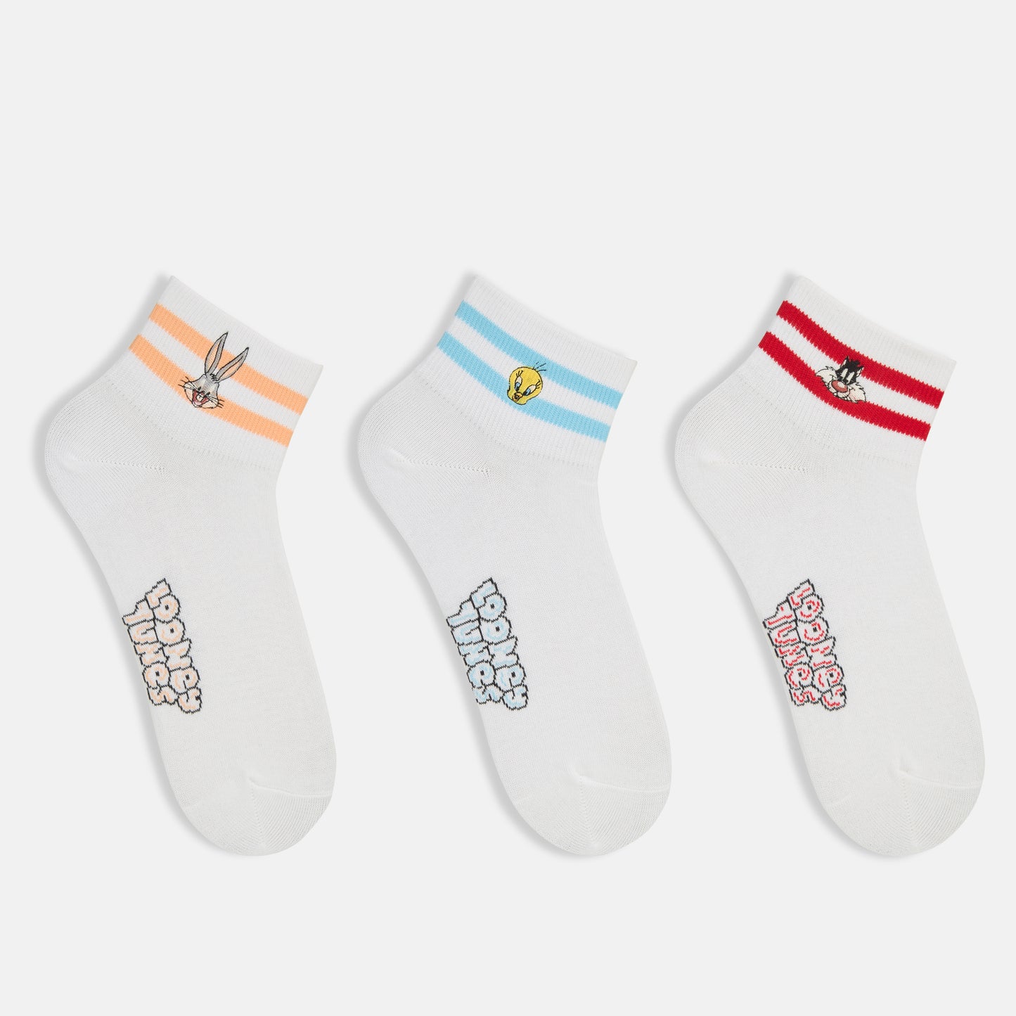 Women’s Looney Tunes Cartoon High Ankle Socks