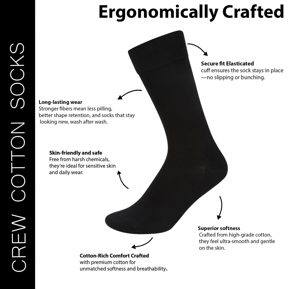 
                      
                        Men's Organic Cotton Crew Socks
                      
                    