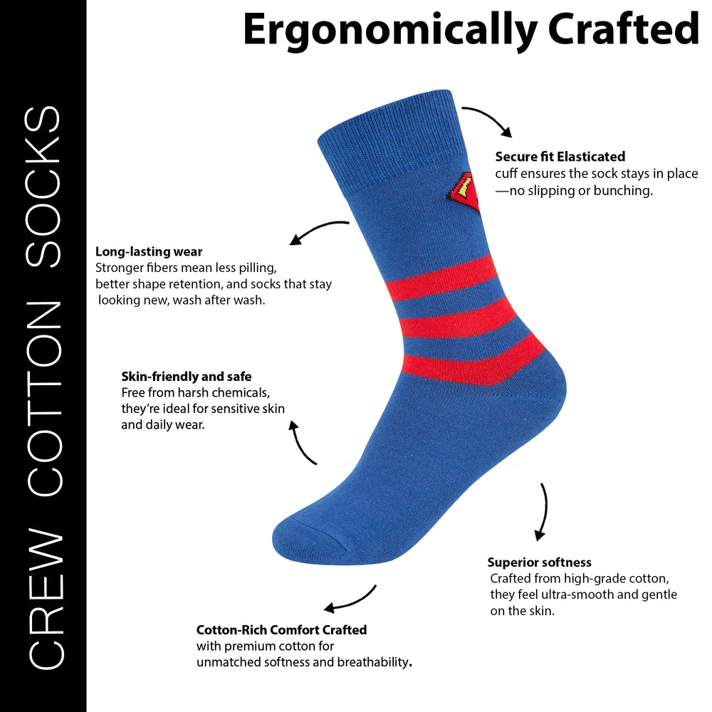 
                      
                        Kid’s Justice League's Crew Socks
                      
                    