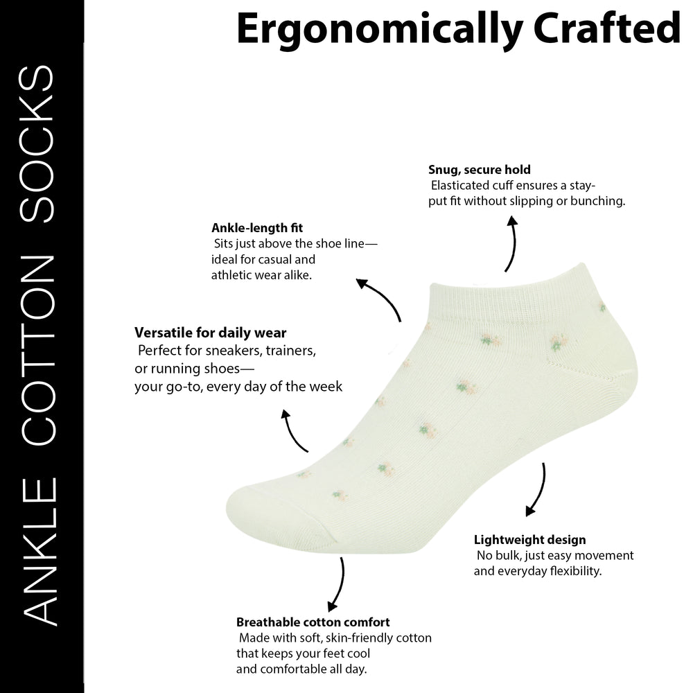 
                      
                        Women’s Essentials Floral Motifs Lowcut Socks
                      
                    