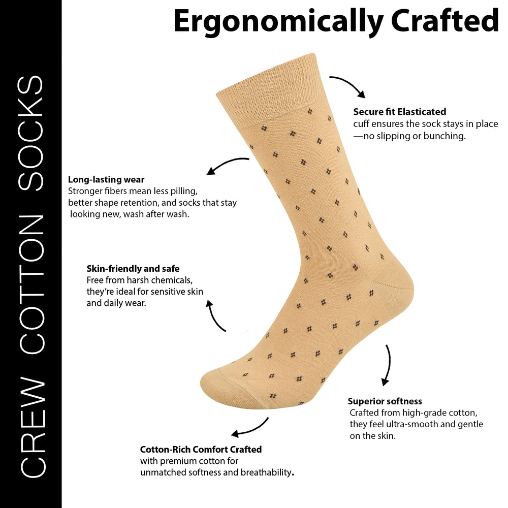 
                      
                        Men’s Patterned Cotton Crew Socks
                      
                    