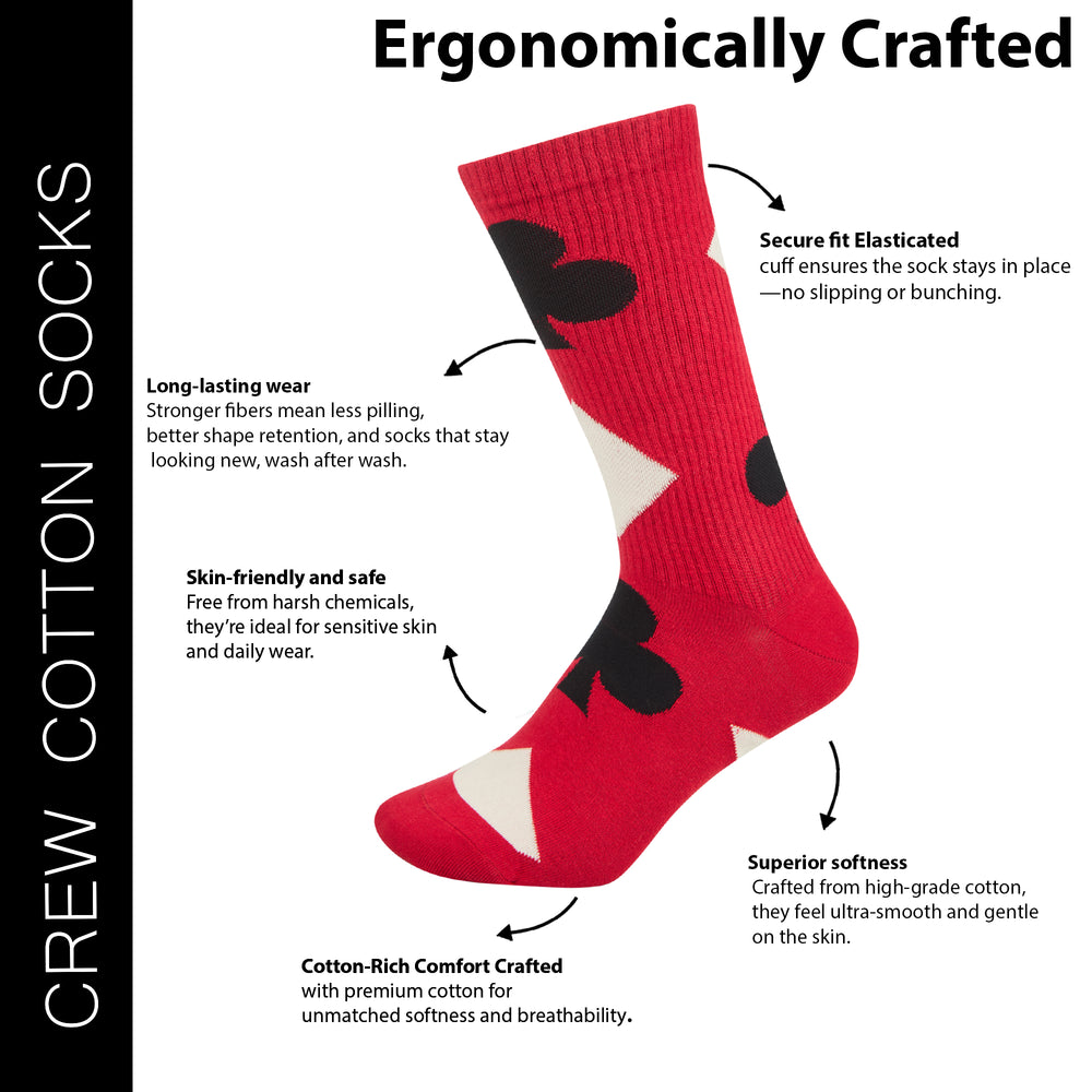 
                      
                        Men’s Bicycle Poker Themed Crew Socks
                      
                    