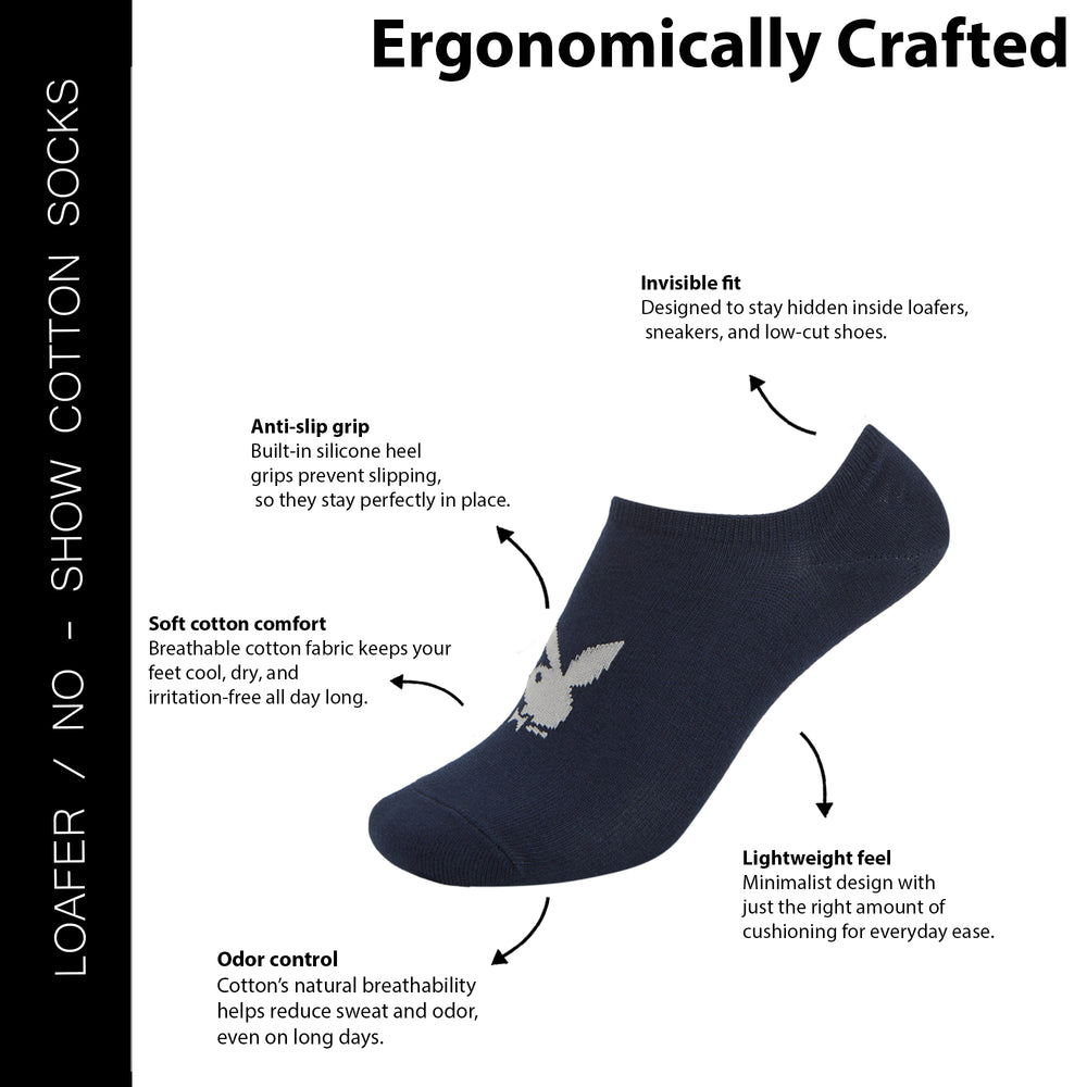 
                      
                        Men's Playboy Themed Loafer Socks
                      
                    