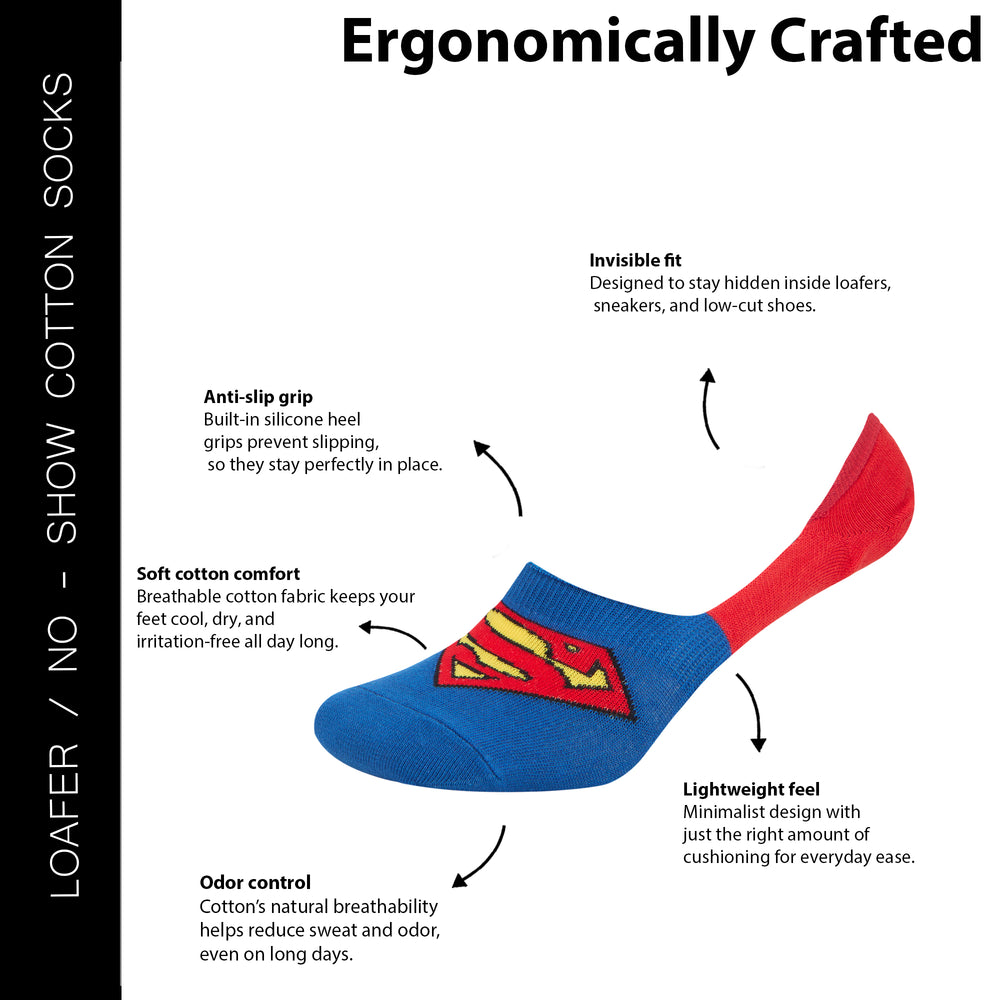 
                      
                        Men’s Justice League Themed Loafer Socks
                      
                    