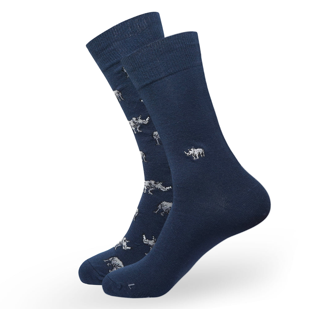 
                      
                        MEN'S WWF-INDIA NAVY FORMAL CREW SOCKS | 2-PACK | RHINO PRINT & EMBROIDERY | FREE SIZE
                      
                    