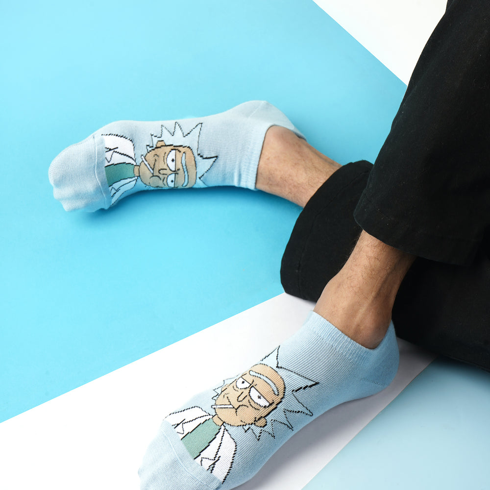 
                      
                        Rick and Morty Cotton Lowcut Character socks for Men (Pack of 3) (Free Size) (Blue, Cream)
                      
                    