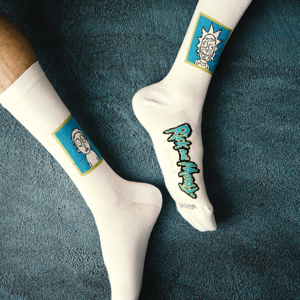 
                      
                        Rick and Morty Cotton Crew socks for Men (Pack of 2) (Free Size) (White)
                      
                    