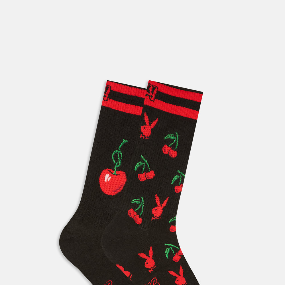 
                      
                        Men's Playboy Cherry Themed Crew Socks
                      
                    