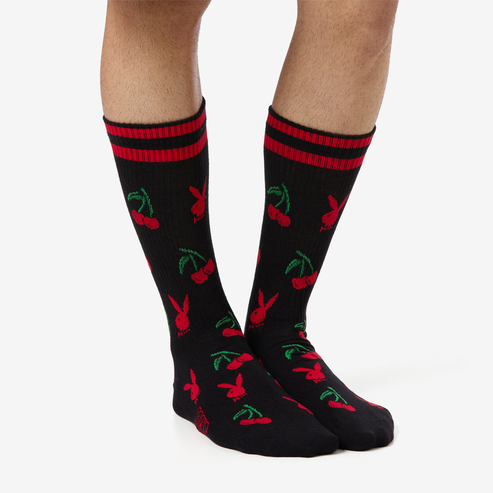 
                      
                        Men's Playboy Cherry Themed Crew Socks
                      
                    