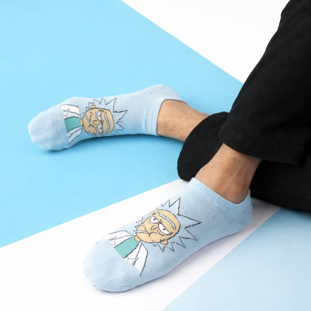 Men’s Rick and Morty Themed Lowcut Socks