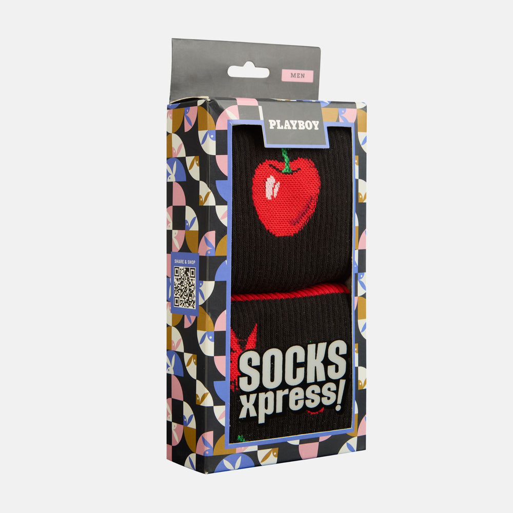 
                      
                        Men's Playboy Cherry Themed Crew Socks
                      
                    