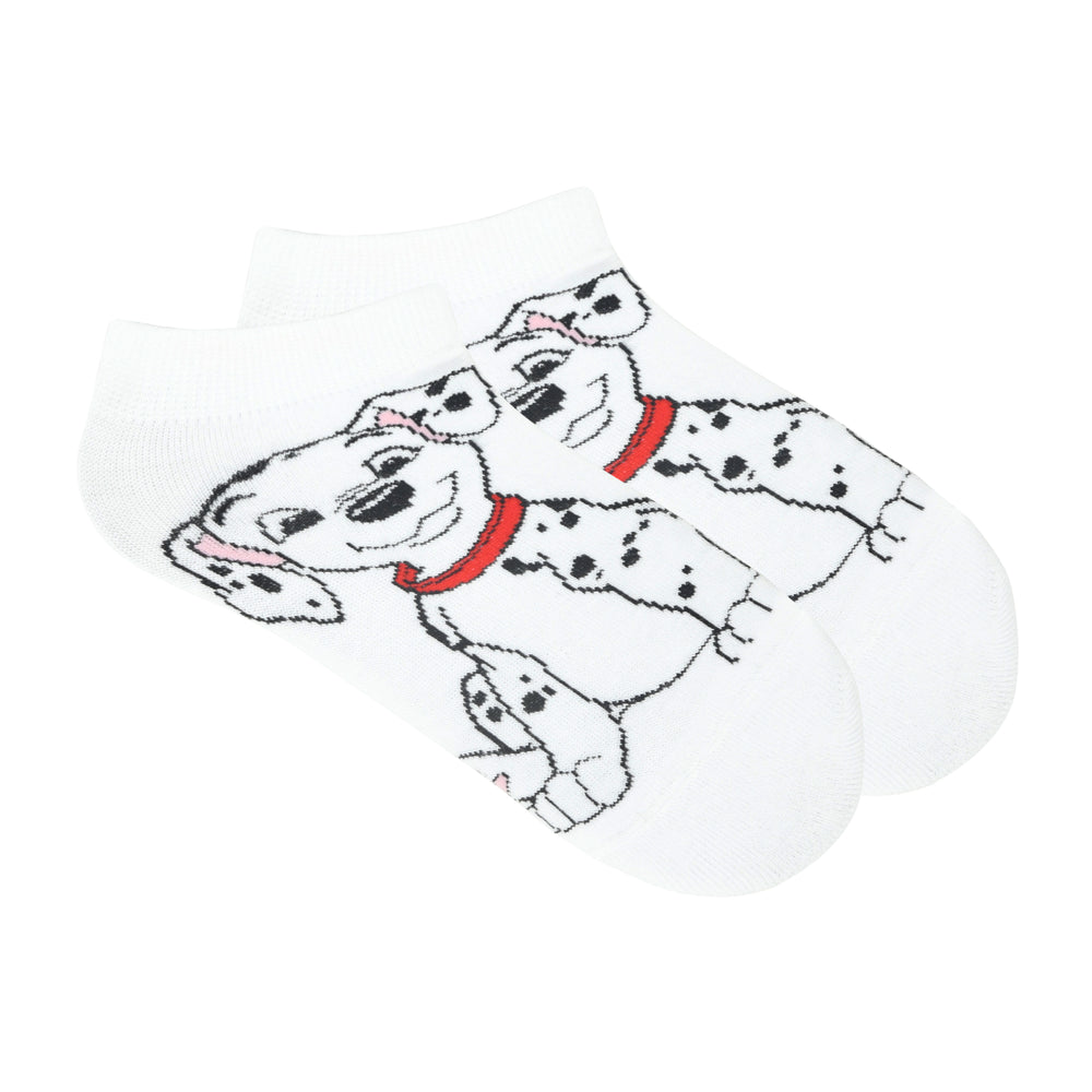 
                      
                        Balenzia x Disney Character Cushioned Ankle socks for women-101 Dalmations (Pack of 1 Pair/1U)-White - Balenzia
                      
                    