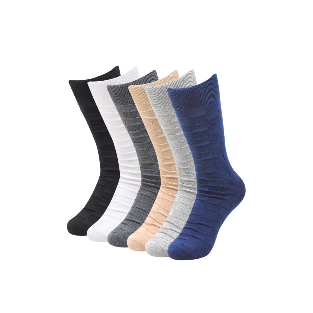 Balenzia Men's Cotton Crew Socks-(Pack of 6 Pairs/1U) - Balenzia