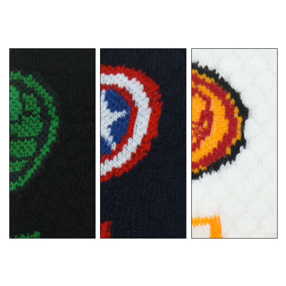 
                      
                        Balenzia x Marvel Anti-Skid Half Cushioned High Ankle socks for Kids- Captain America, Iron Man, Hulk (Pack of 3 Pairs/1U) (Green, Navy, White) - Balenzia
                      
                    