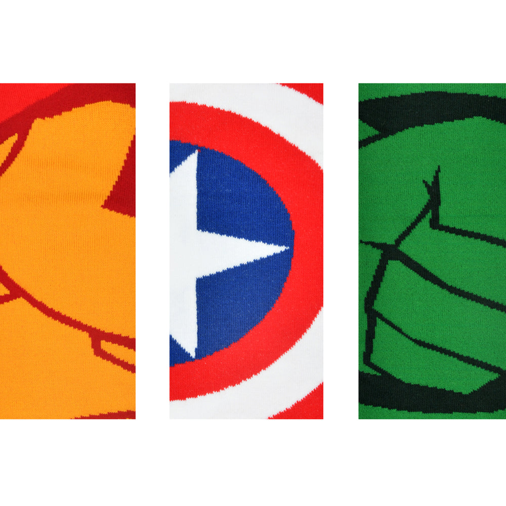 
                      
                        Balenzia X Marvel Iron Man,Captain America & HulK High Ankle Length Socks for Men-(Pack of 3 Pairs/1U)(Free Size)White,Red,Green - Balenzia
                      
                    