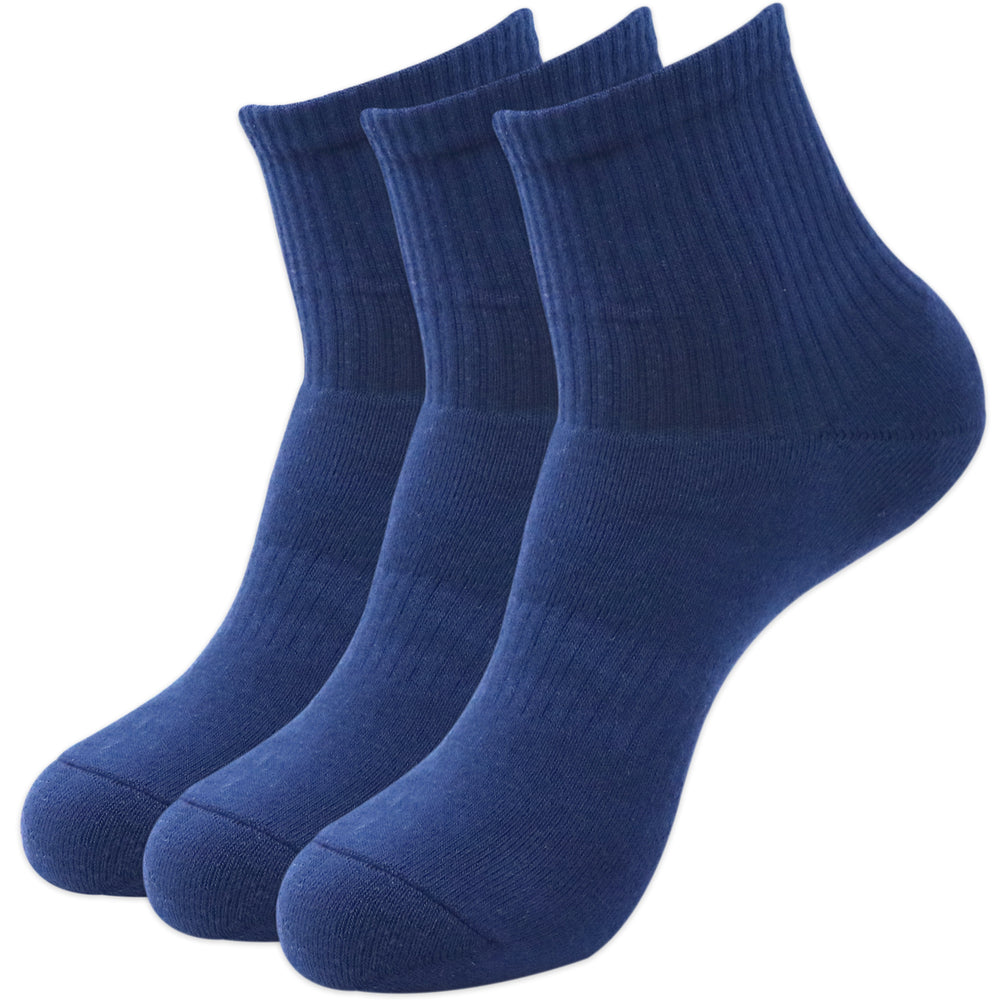
                      
                        Balenzia Men's Full Cushioned Terry/Towel Ankle Sports Socks, Gym Socks- Navy (Pack of 3/1U) - Balenzia
                      
                    