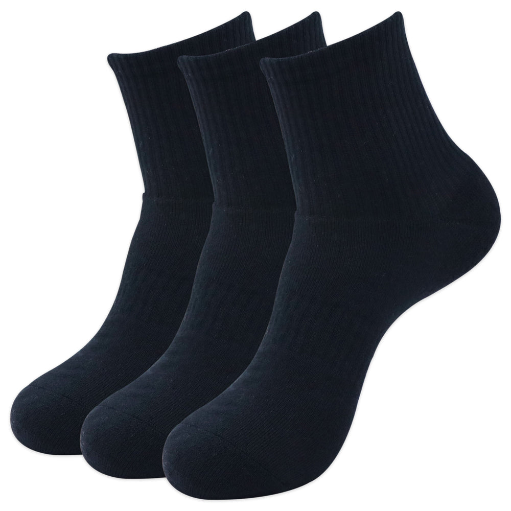 
                      
                        Balenzia Men's Full Cushioned Terry/Towel Ankle Sports Socks, Gym Socks- Black (Pack of 3/1U) - Balenzia
                      
                    