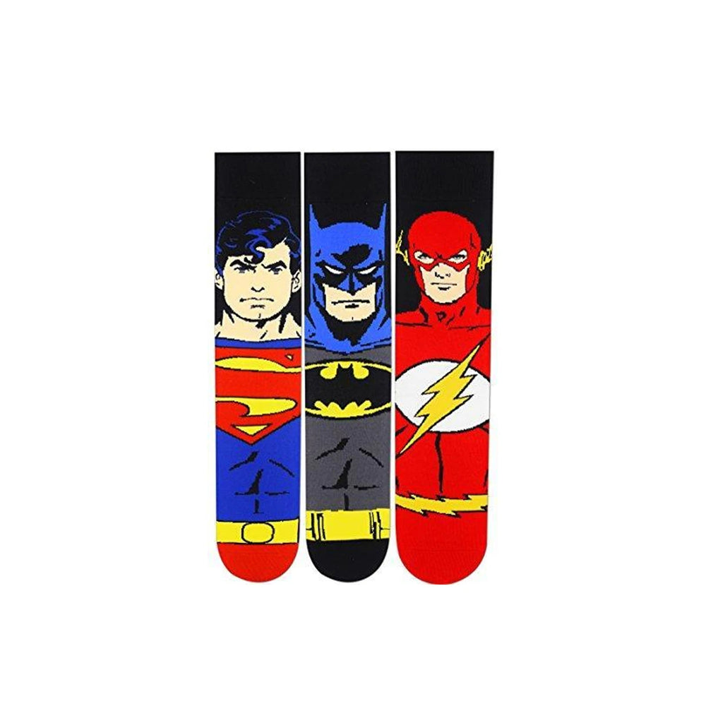 Justice League By Balenzia Crew Socks for Men (Pack of 3 Pairs/1U) - Balenzia