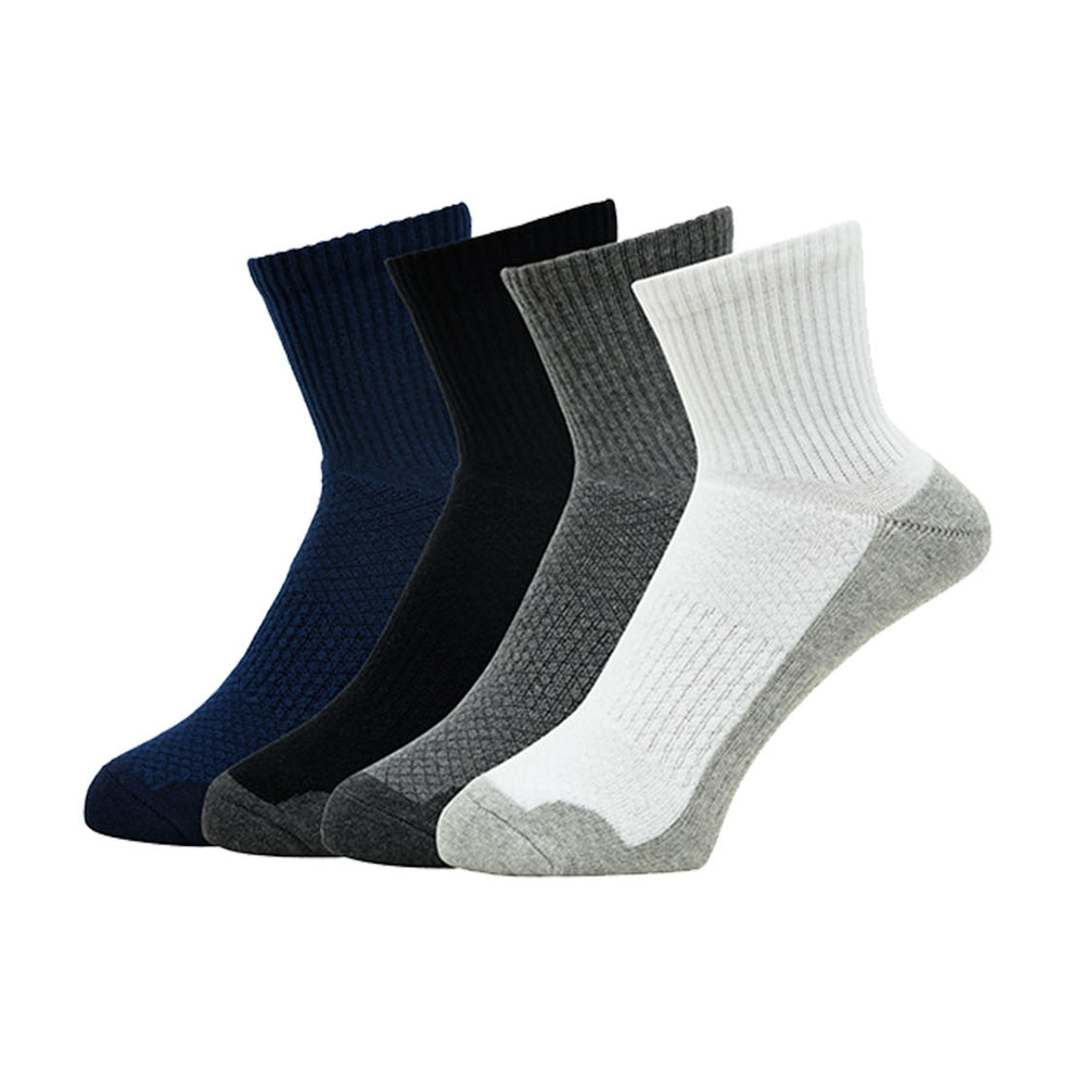 
                      
                        Balenzia Men’s Cushioned High Ankle Sports Socks (Free Size) Pack of 4 Pairs/1U (Multi Colour) Terry/Towel Ankle Socks for Men - Balenzia
                      
                    