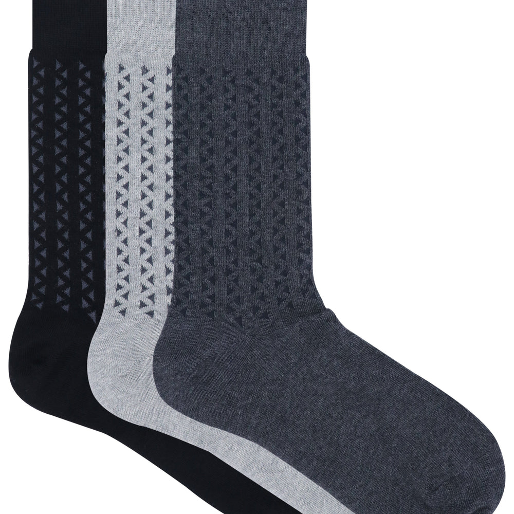 
                      
                        Balenzia Men's Cotton Crew/Calf length socks-(Pack of 3 Pairs/1U) (Black,L.Grey,D.Grey) - Balenzia
                      
                    