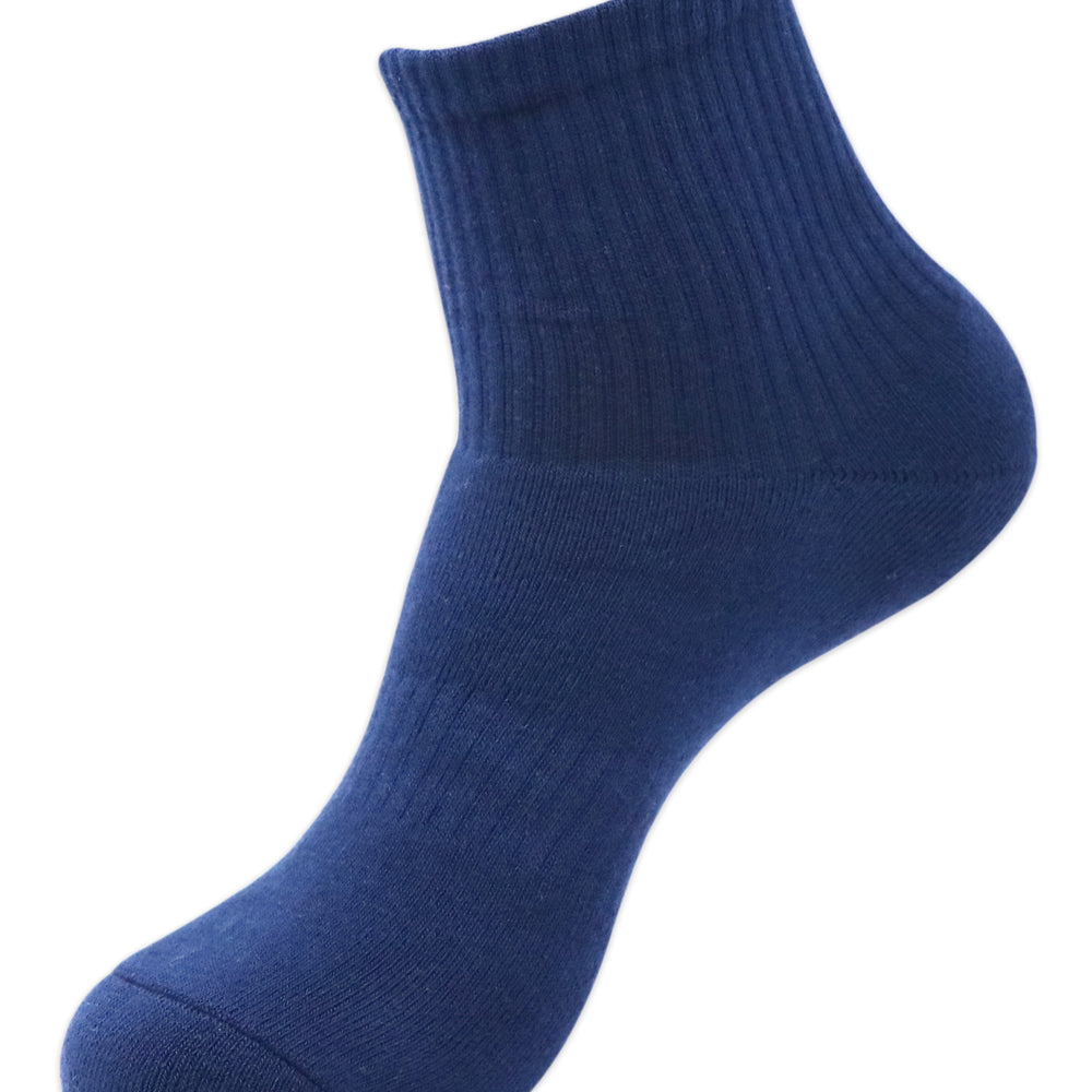 
                      
                        Balenzia Men's Full Cushioned Terry/Towel Ankle Sports Socks, Gym Socks- Navy (Pack of 3/1U) - Balenzia
                      
                    
