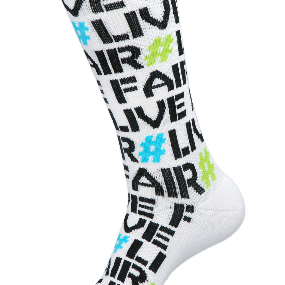 
                      
                        Balenzia Men's Fairtrade Organic Cotton Crew length Socks (Pack of 1Pair/1U) - White - Balenzia
                      
                    