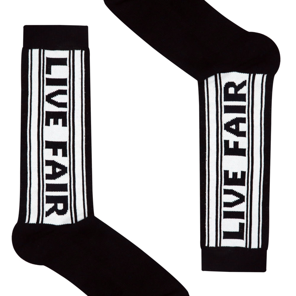
                      
                        Balenzia Men's Fairtrade Organic Cotton Crew length Socks (Pack of 1 Pair/1U) - Black - Balenzia
                      
                    