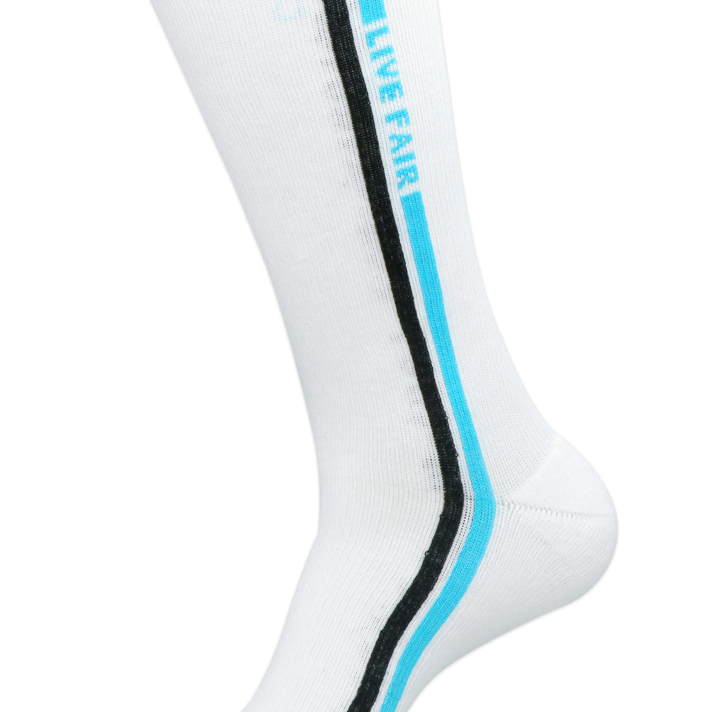 
                      
                        Balenzia Men's Fairtrade Organic Cotton Crew length Socks (Pack of 1 Pair/1U) - White - Balenzia
                      
                    