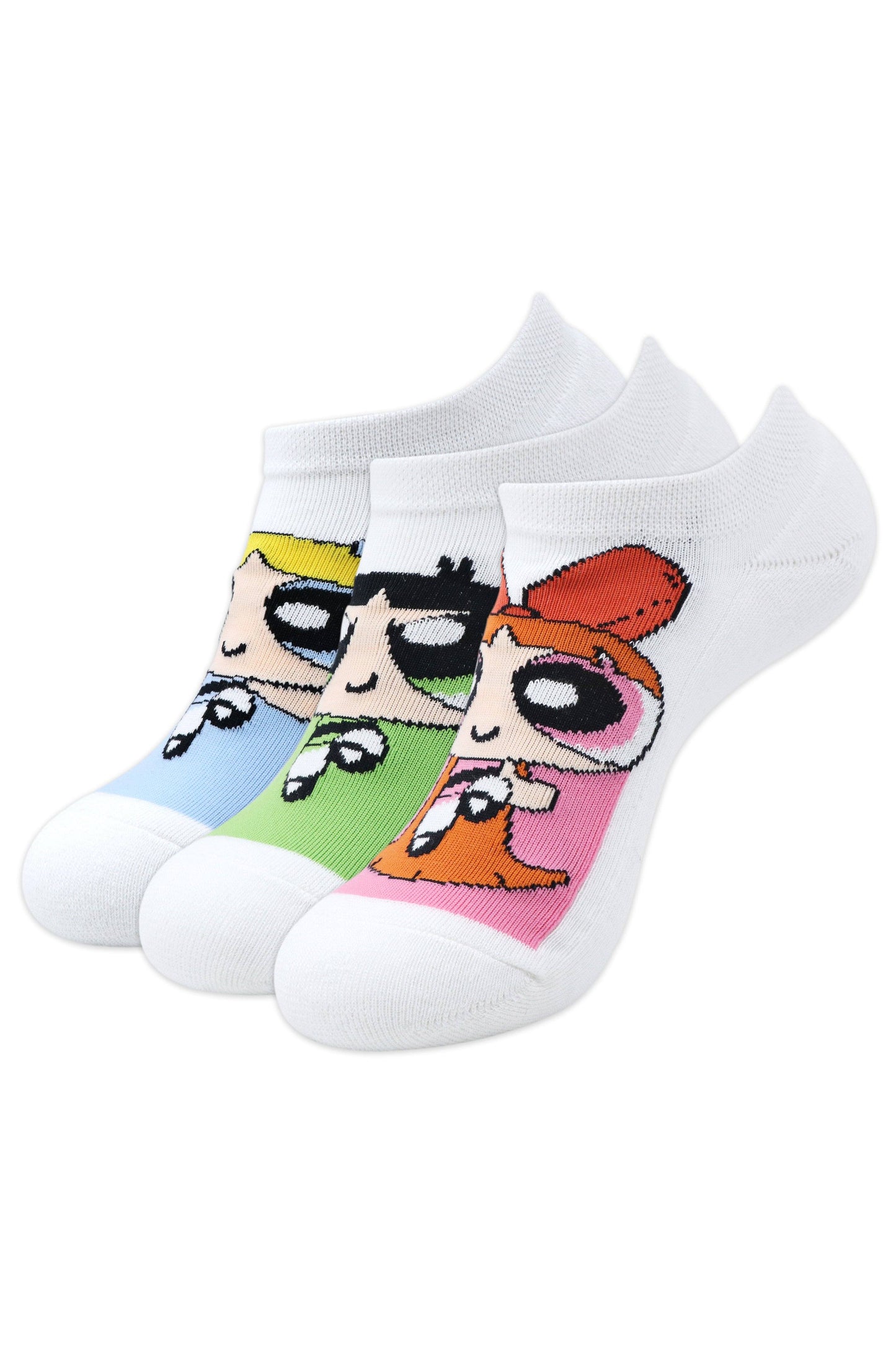 Powerpuff Girls Women Cushioned Low Cut Socks by Balenzia -(Pack of 3 Pairs/1U) - Balenzia