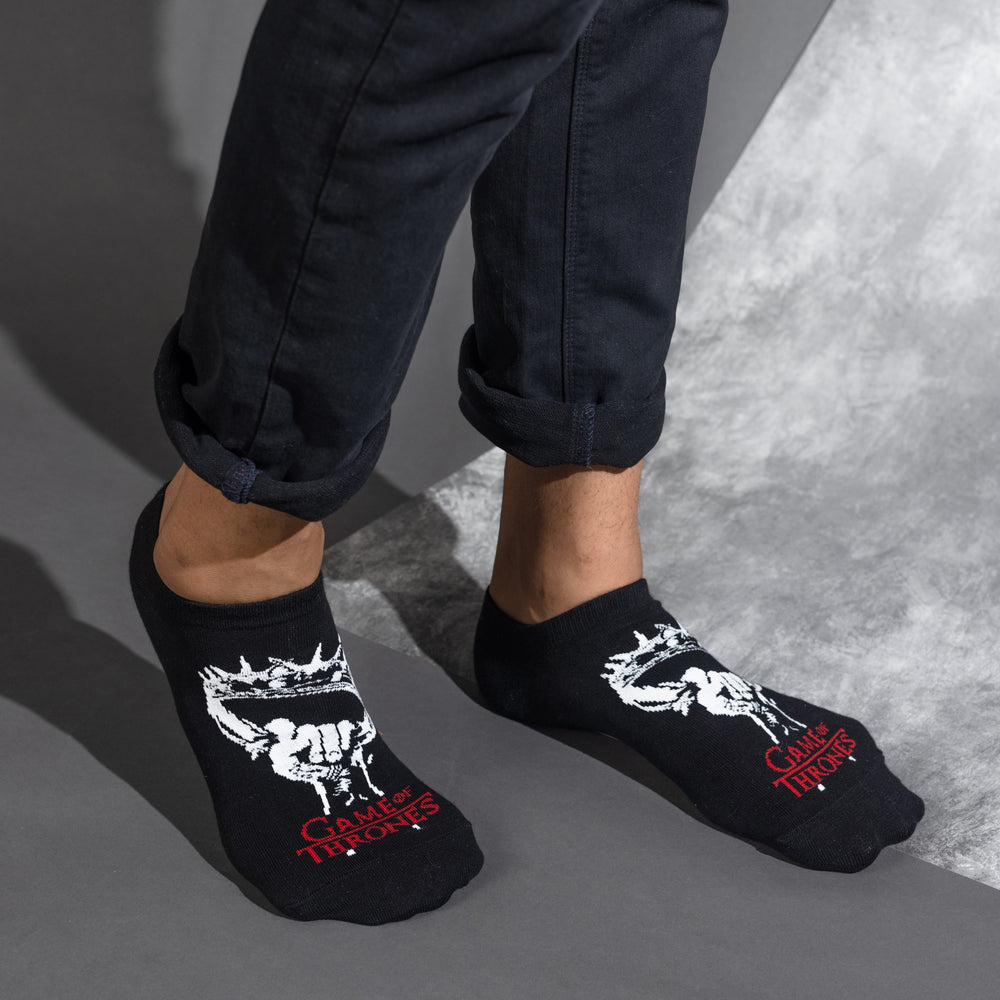 
                      
                        BALENZIA X GAME OF THRONES HOUSE TARGARYEN Ankle Length/Lowcut Socks for Men (Free Size) (Pack of 2 Pairs/1U)Black - Balenzia
                      
                    