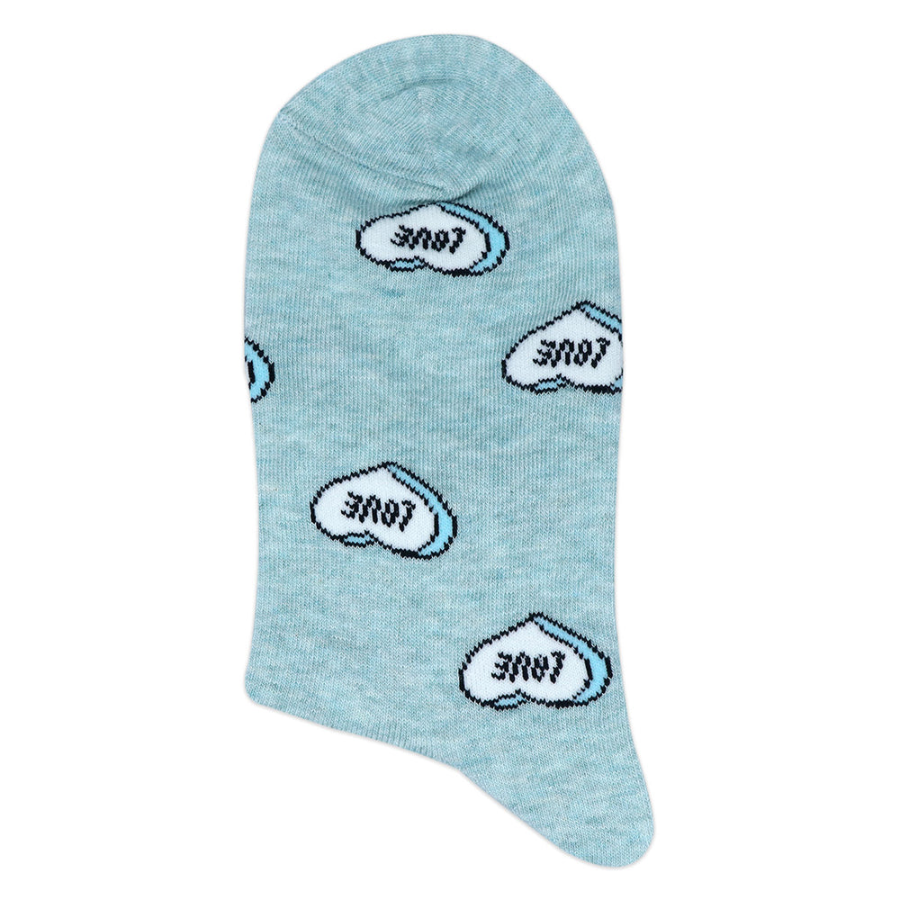 
                      
                        Balenzia Women Combed Cotton Ankle Length Love Socks (Free Size)(Pack of 3/1U)- Green,Yellow,Pink - Balenzia
                      
                    