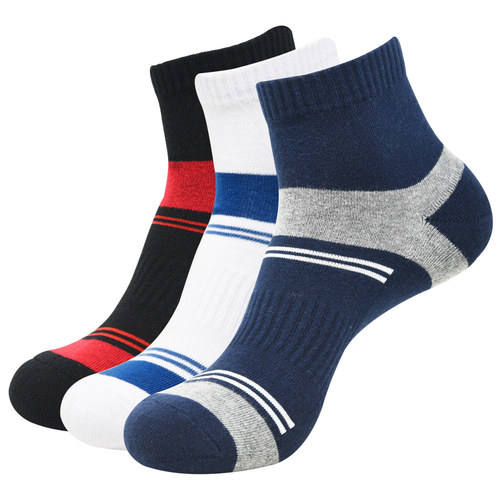 Balenzia High Ankle Socks for Men (Pack of 3 Pairs/1U)- Sports Socks - Balenzia