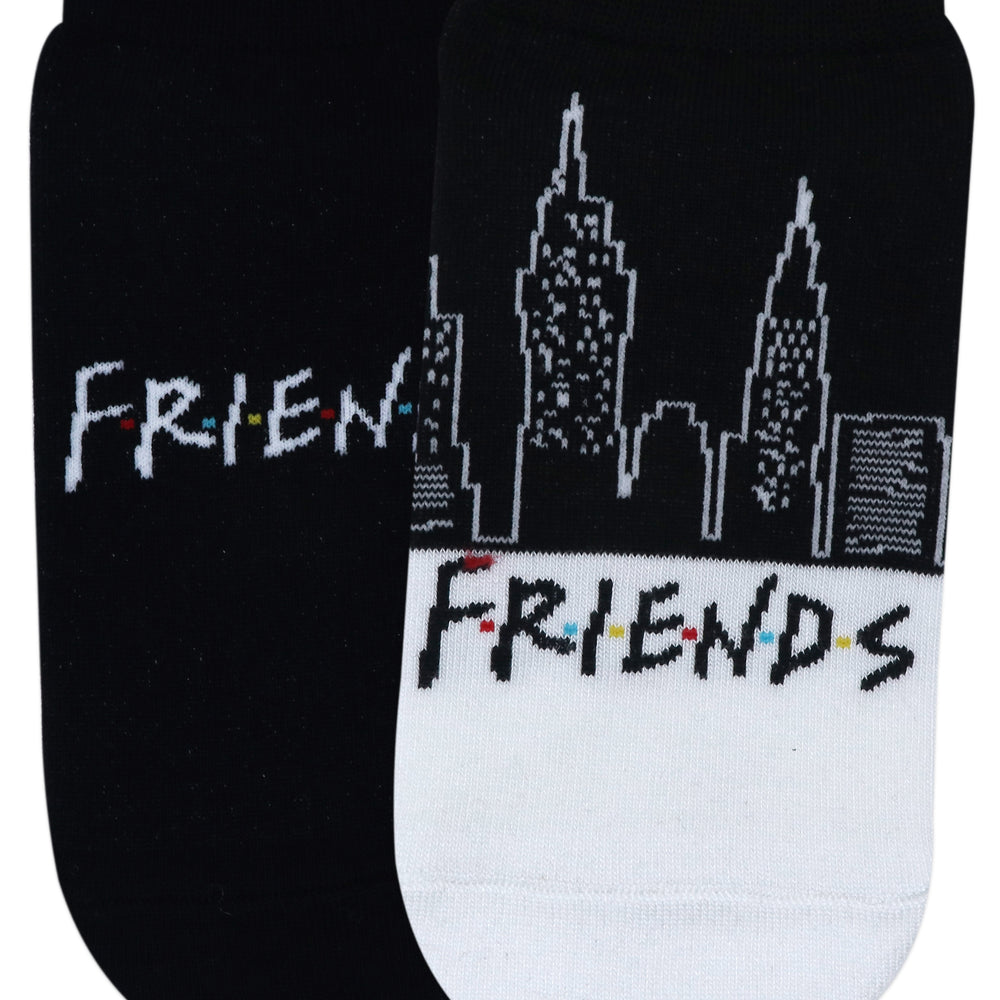 Balenzia x Friends Friends Logo Lowcut Socks for Women(Pack of 2 Pairs/1U) - Black - Balenzia