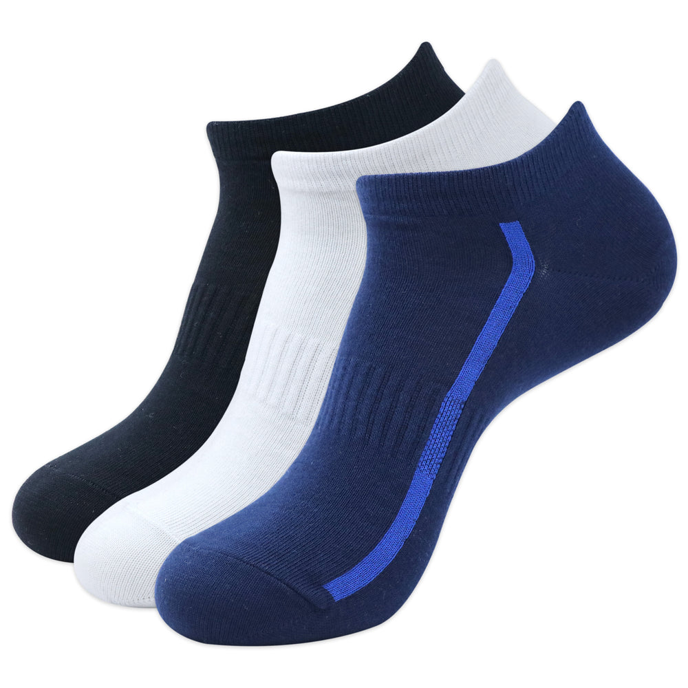 
                      
                        Balenzia Men's Cotton Solid Ankle Socks, Free Size, (Pack of 3 Pairs/1U) (White/Black/L.Grey/D.Grey/Navy) - Balenzia
                      
                    
