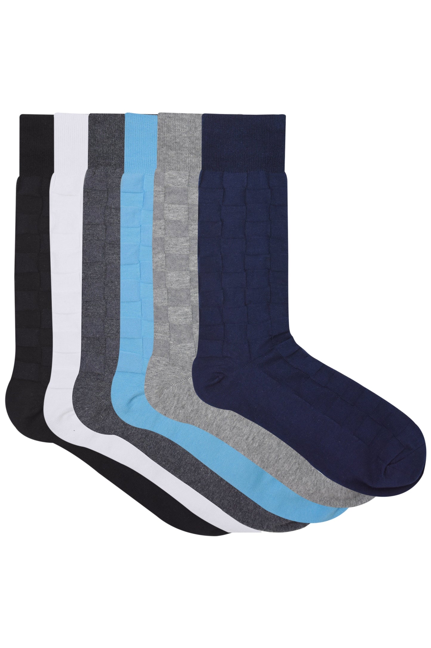 Balenzia Men's Cotton Crew Socks-(Pack of 6 Pairs/1U) - Balenzia