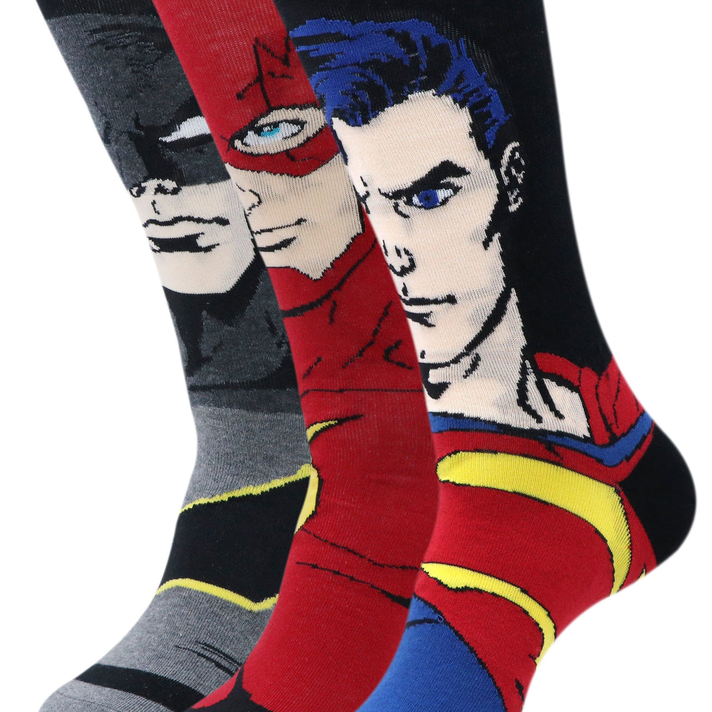 
                      
                        Justice League Men's Character Socks - Superman, Batman, Flash - Special Edition-(Pack of 3 Pairs/1U) - Balenzia
                      
                    